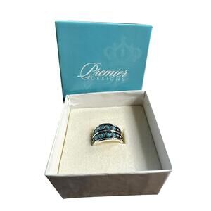 Ring size 8.5 Nice & Easy Premier Designs Ring size 7  Antique silver plated acr